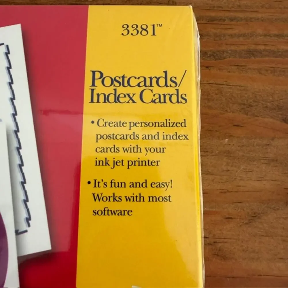 2 Avery Ink Jet Postcards - Index Cards - 200 per Package - 2 packages #3381